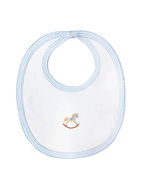 Rocking Horse Pima Cotton Baby Bib