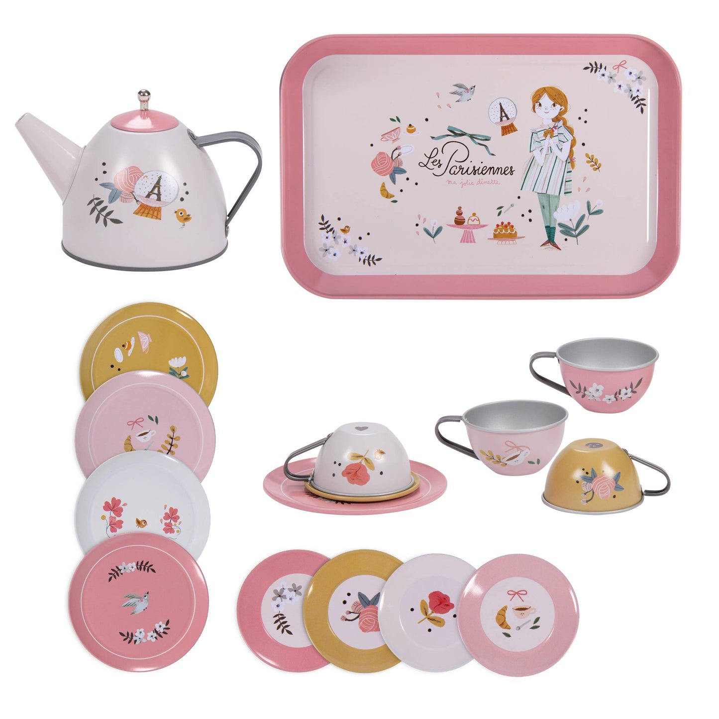 Suitcase - New Tea Party Metal Set The Parisiennes