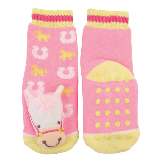 Infant Sock with Pink Horse