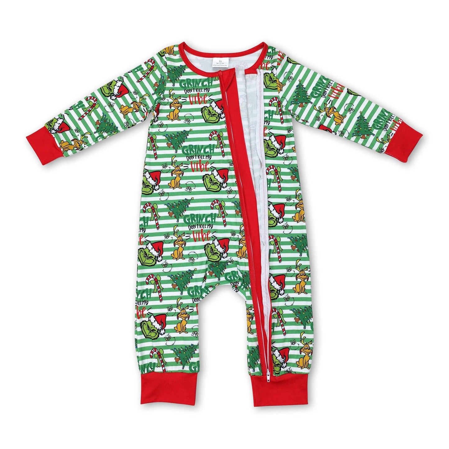 Grinch Zipper Pajamas