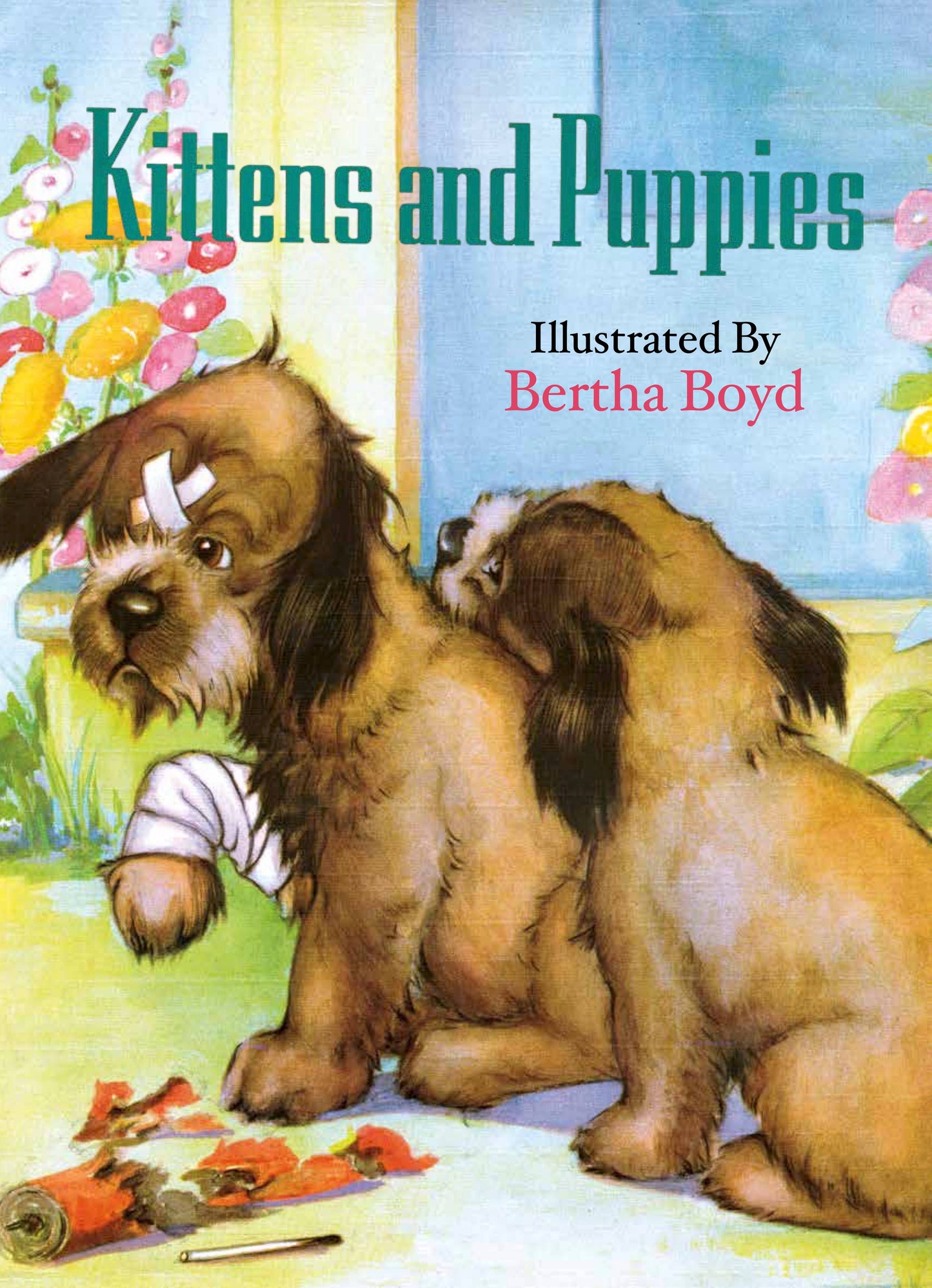 Kittens And Puppies- Children's Picture Book-Vintage