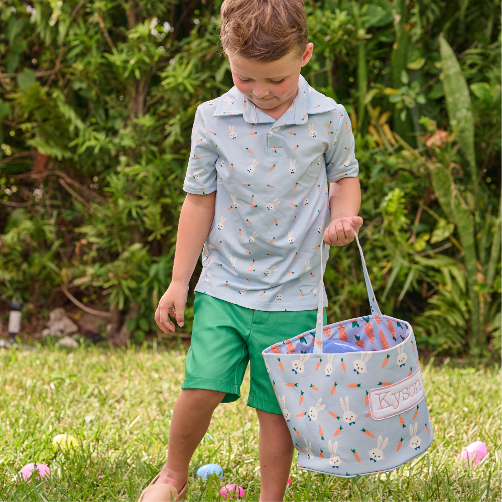 Easter Basket - Blue Carrots