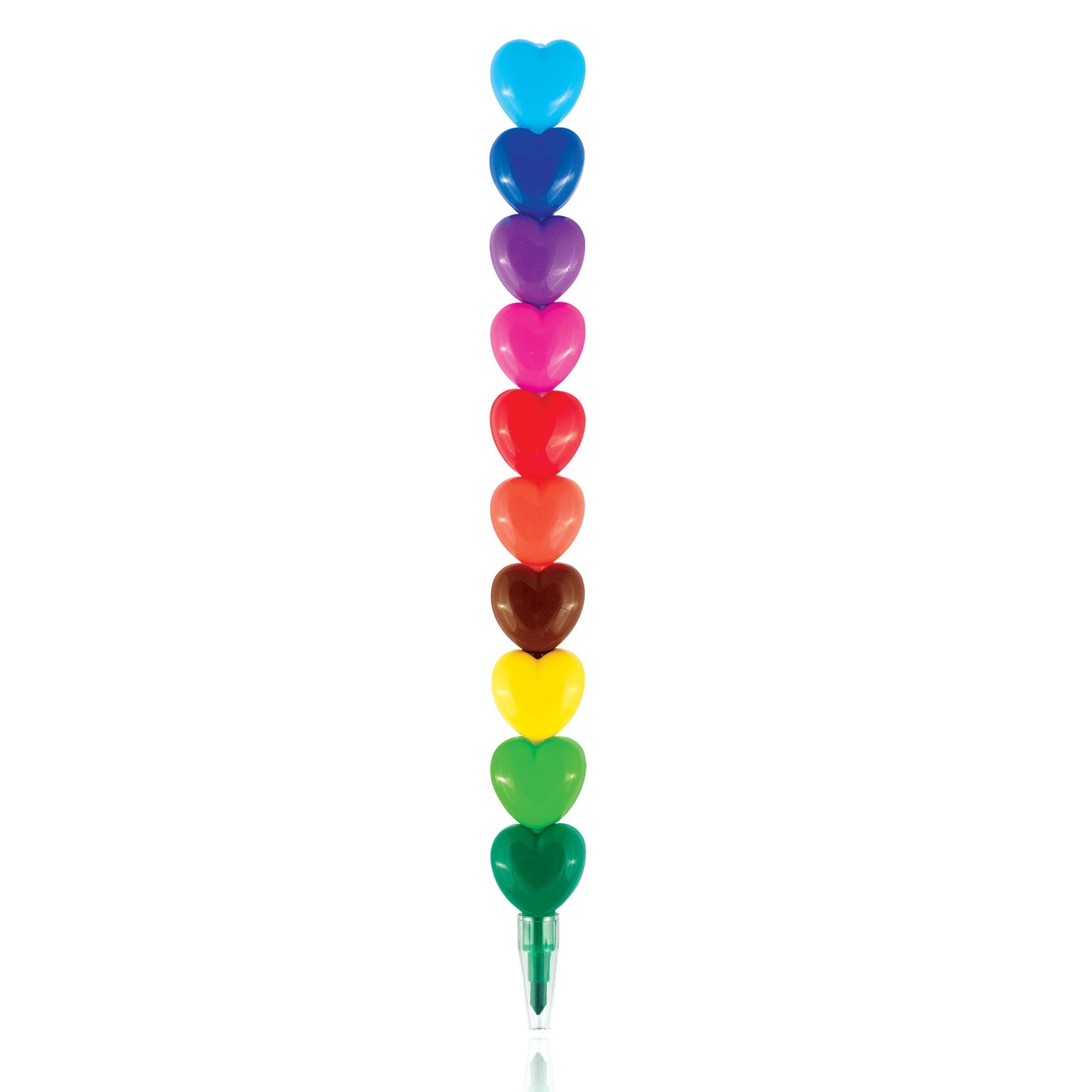 Rainbow Stackers | Heart and Star Shaped Stackable Crayons