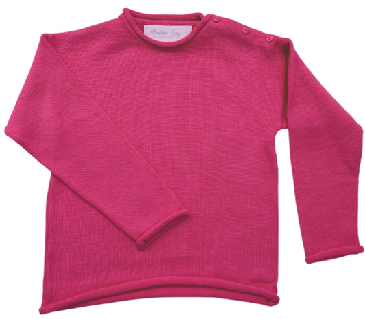 Roll Neck Sweater- Bubblegum Pink