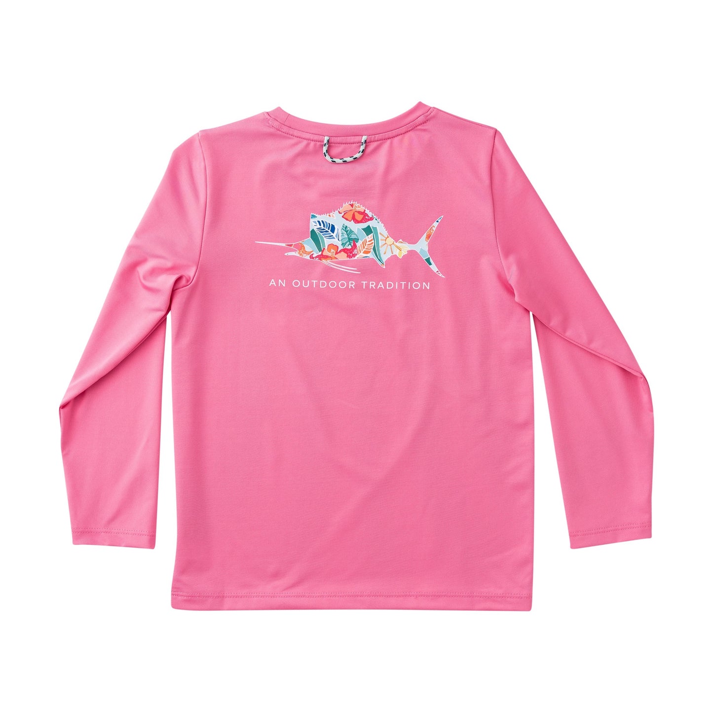 Girl's Pro Performance LS T-Shirt - Azalea Pink