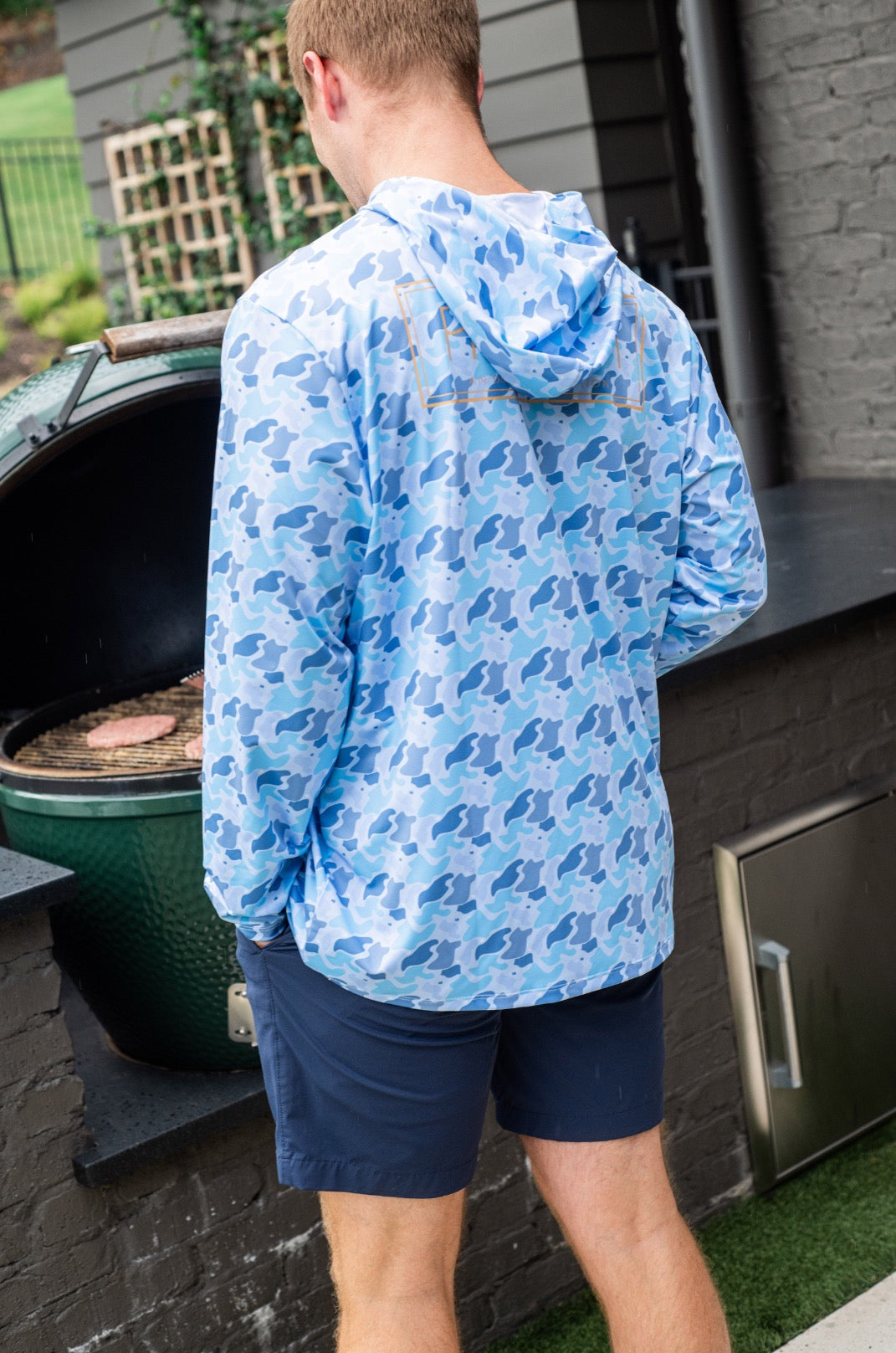 Men's Pro Performance Hoodie - Windsurfer Camo