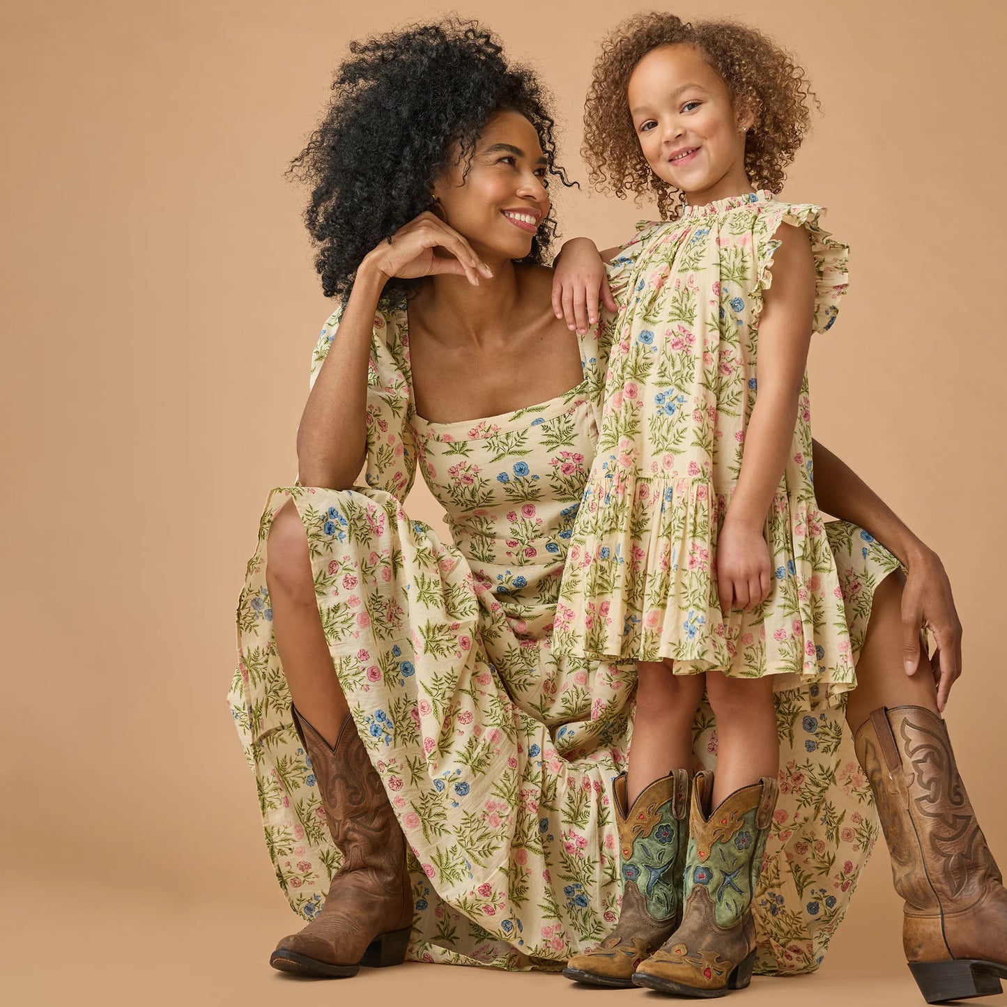 Girls Harper Dress - Leafy Floral