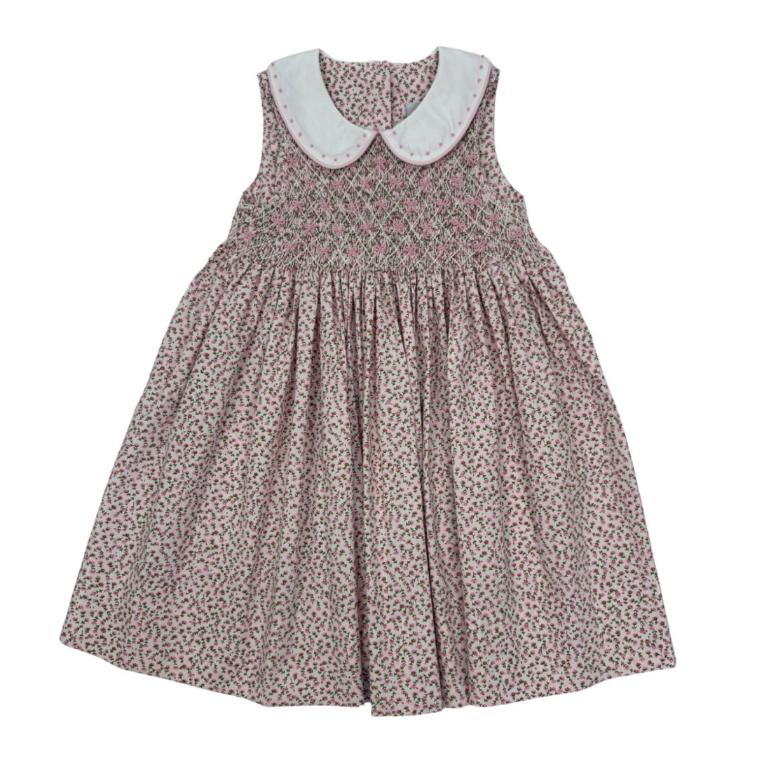 Ditzy Floral Bow Smocked Dress