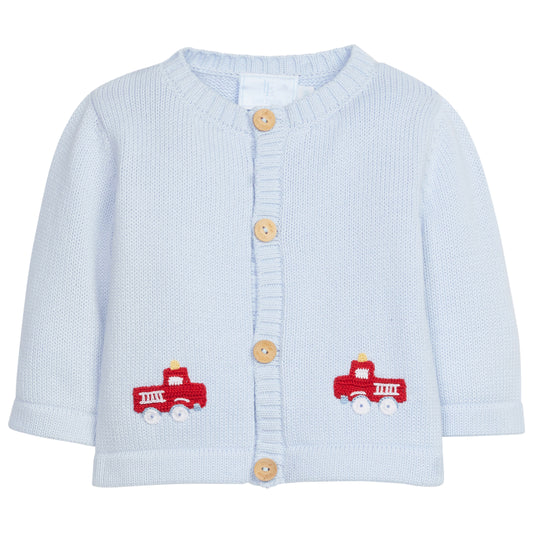 Crochet Sweater- Fire Truck