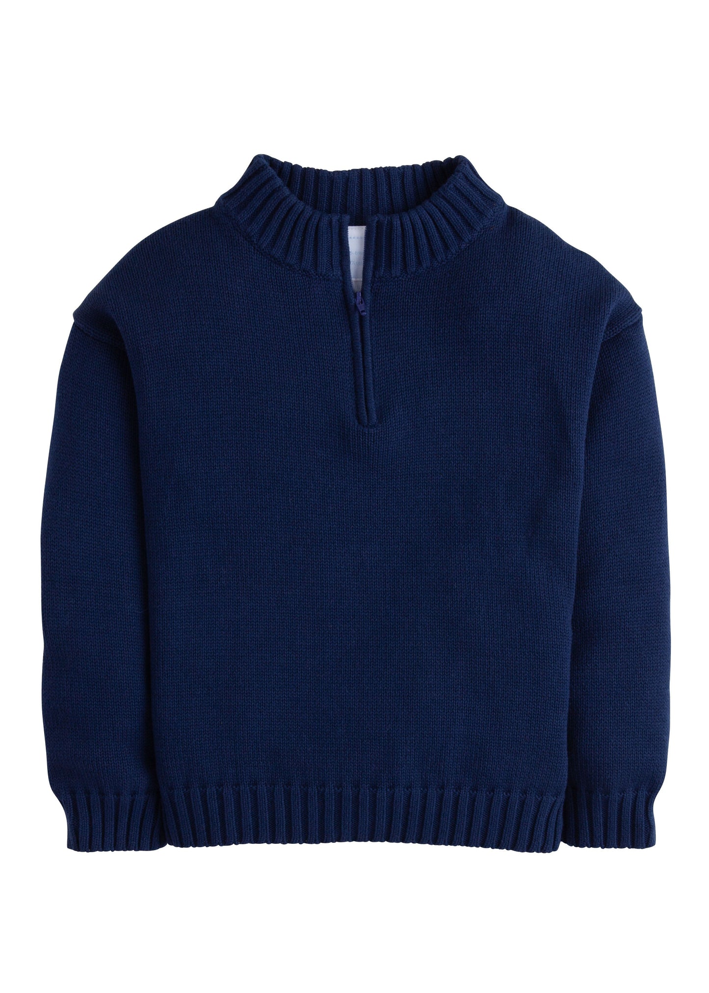 Quarter Zip Sweater- Navy