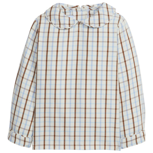 Peter Pan Shirt- Brownfield Plaid