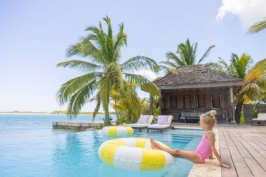 Long Bay Bathing Suit -Hamptons Hot Pink/Multicolor