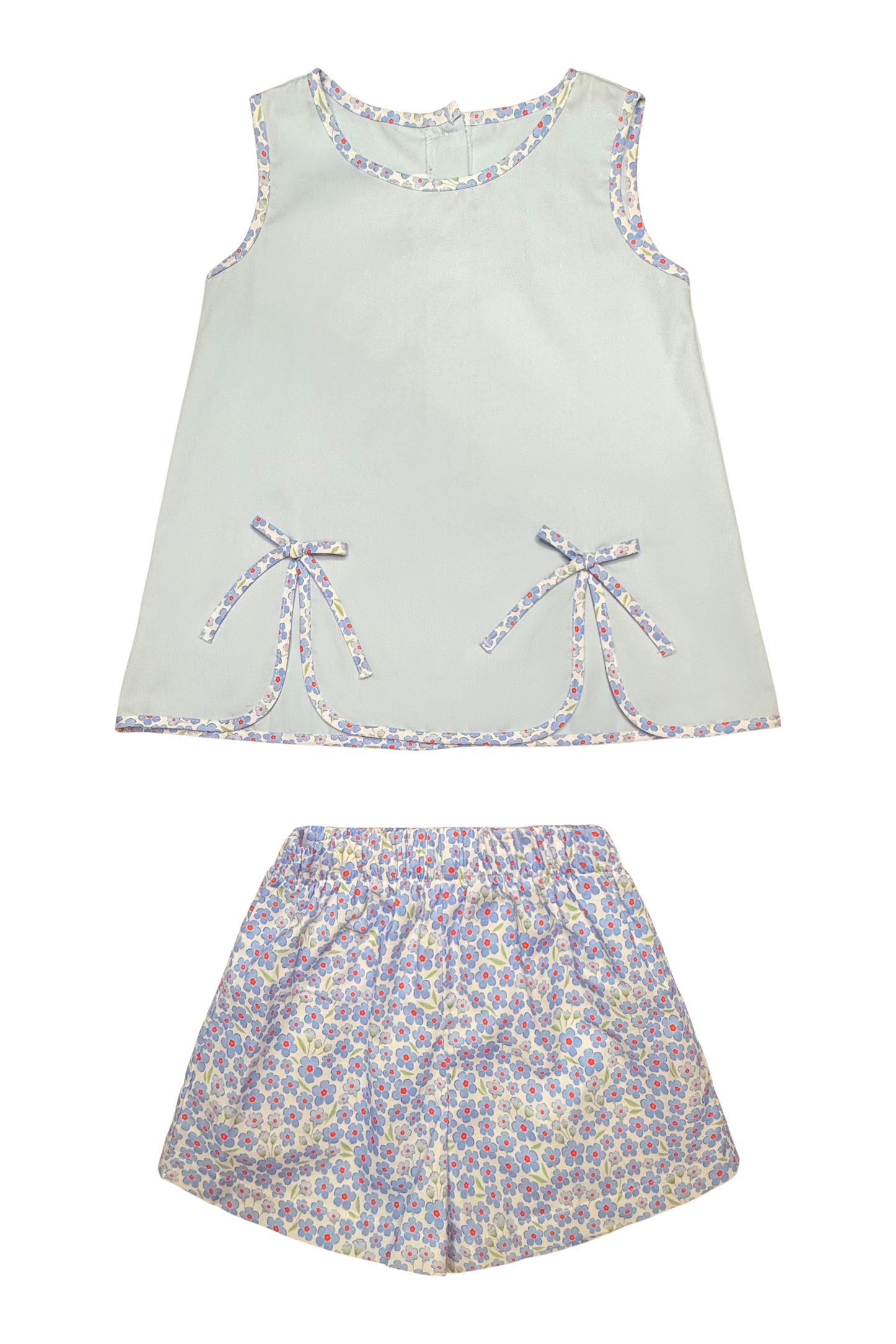 Paige Play Set - Red, White, & Bloom Floral