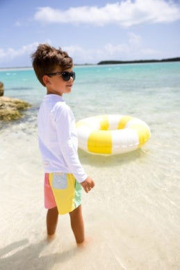 Country Club Colorblock Trunk -Grace Bay Green/Buckhead Blue/Lake Worth Yellow/Hamptons Hot Pink