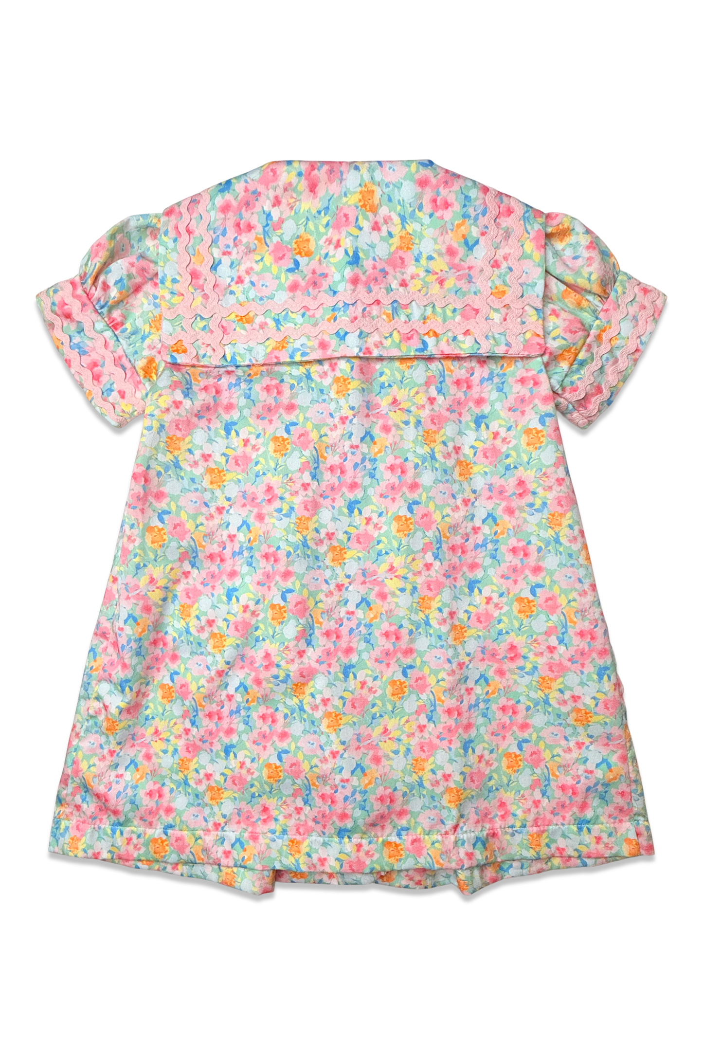 Smocked Sailor Dress - Cayman Floral