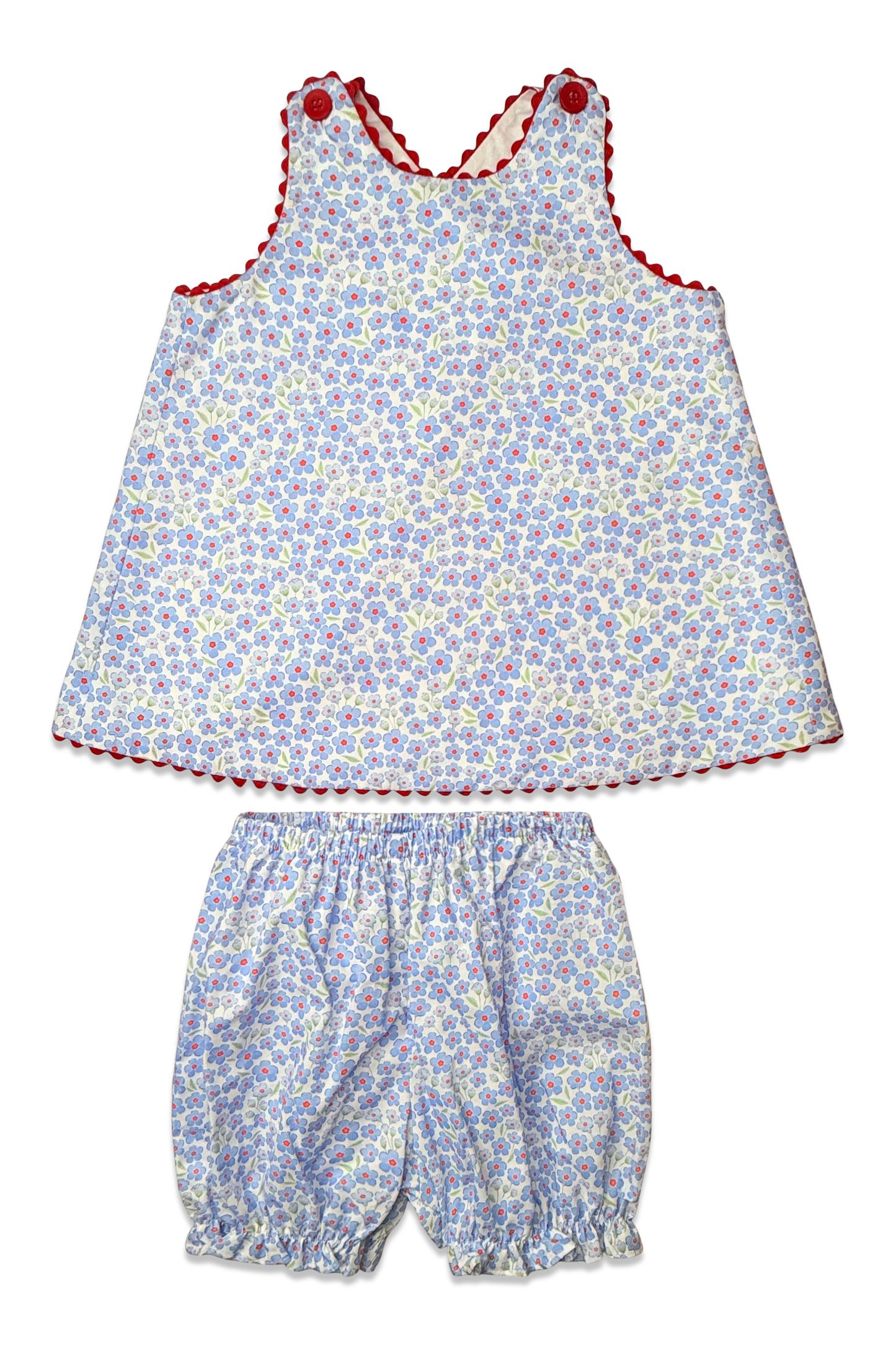 Lucy Sun Set - Red, White, & Bloom Floral