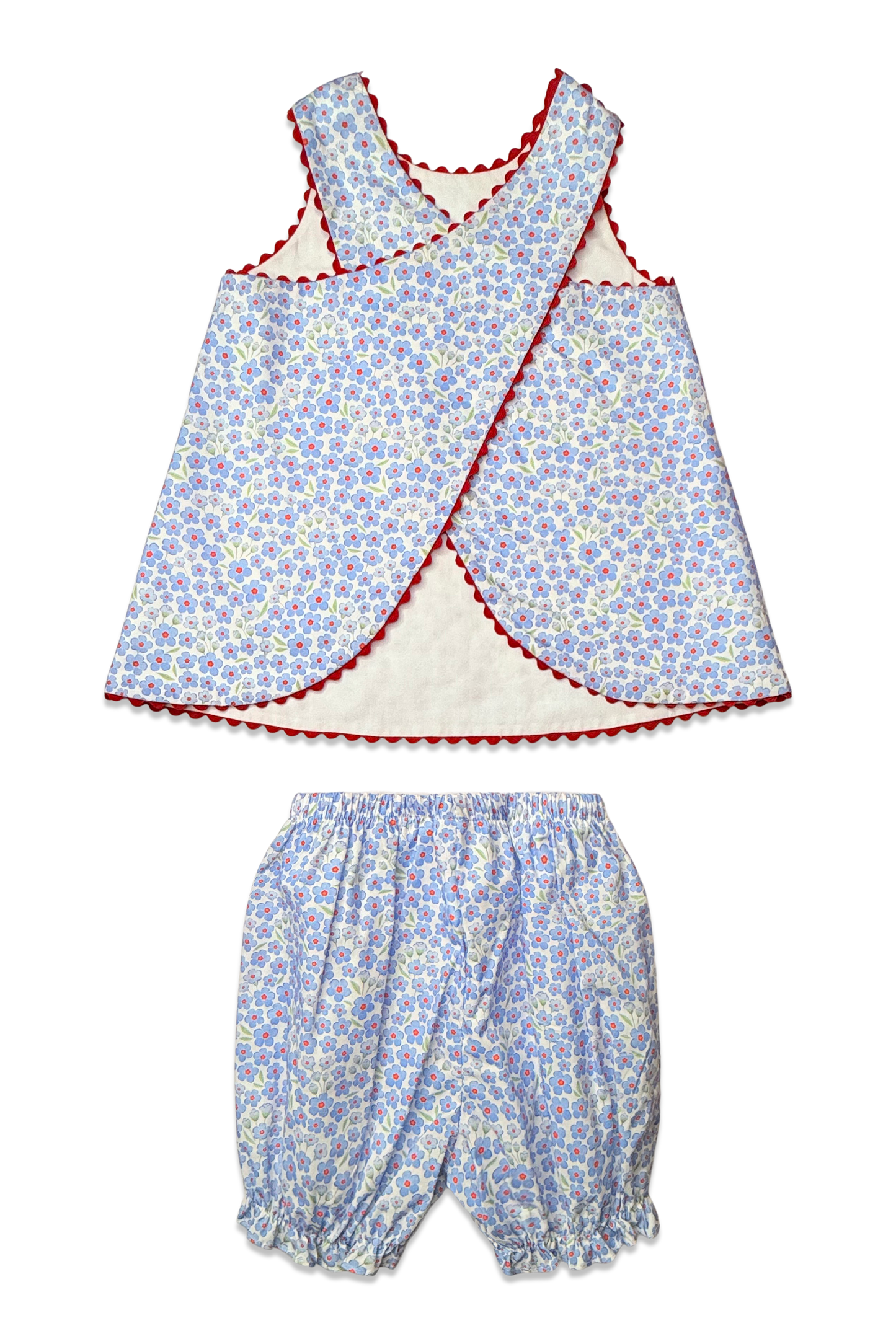 Lucy Sun Set - Red, White, & Bloom Floral