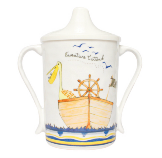 L'adventure Attend "Adventure Awaits"- Textured Sippy Cup
