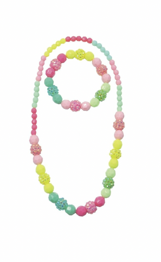 VIVIDLY VIBRANT NECKLACE & BRACELET SET