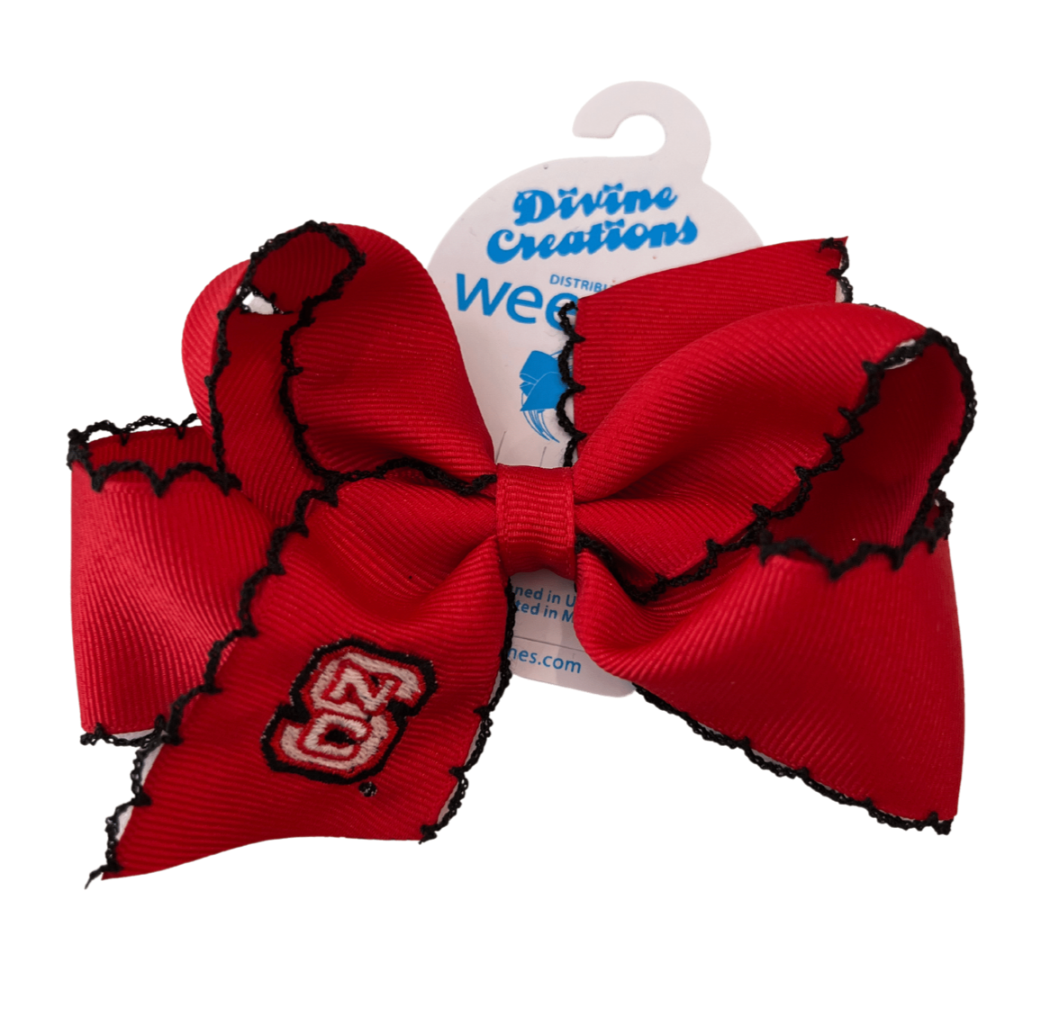 NC State Moonstitch Bow