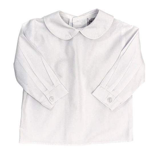 White LS Piped Shirt