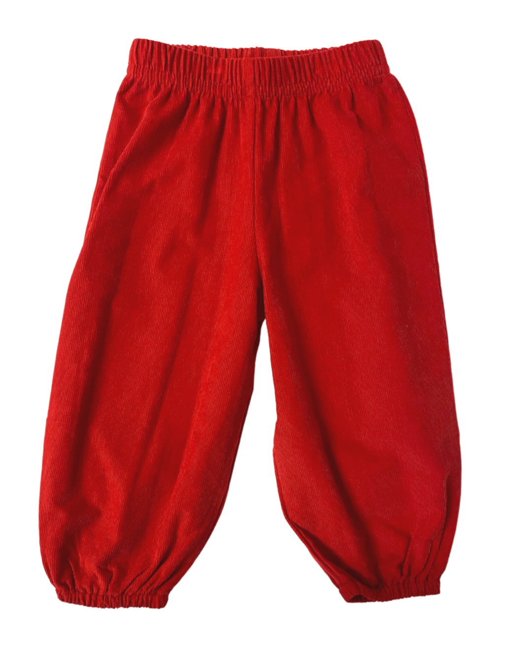 Banded Pull On Pant-Red Corduroy