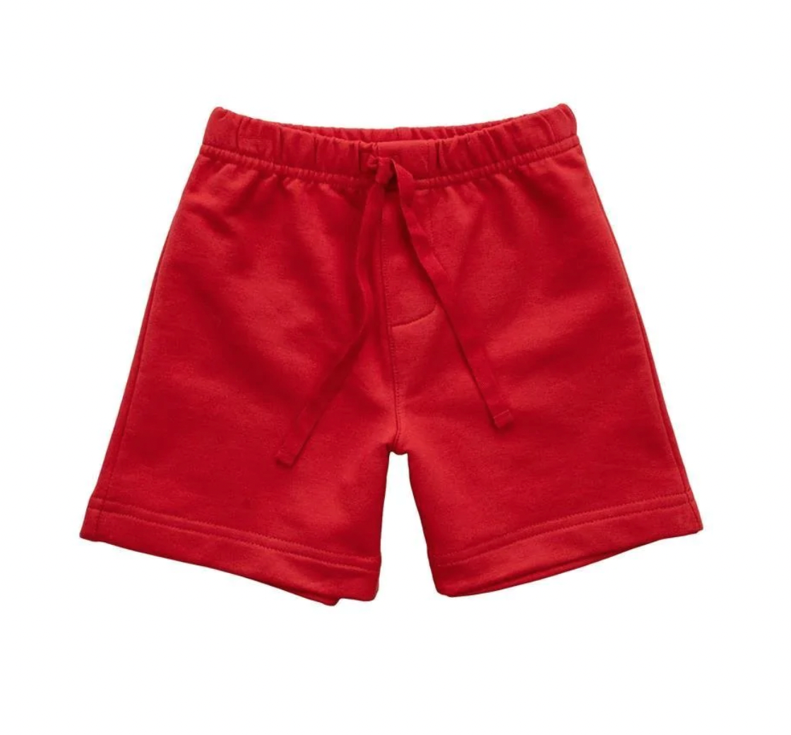 Red French Terry Short