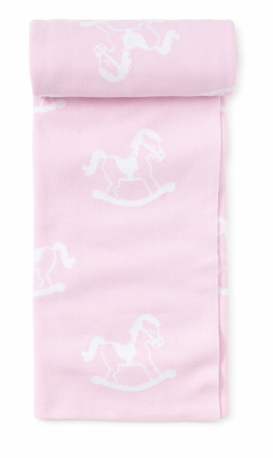 Pink Rocker Knit Blanket
